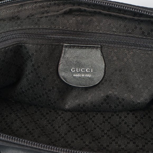 Vintage large Gucci purse - nylon and leather - Picture 4 of 8